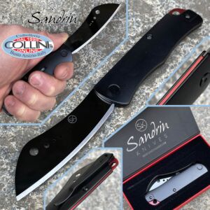 Sandrin knives - Lanzo SK-2 knife - Tungsten Carbide Blade - DLC black coating - coltello