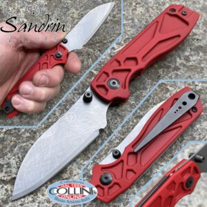 Sandrin knives - Torino knife - Recoil Lock - Tungsten Carbide Blade - G-10 Red - coltello