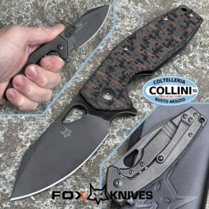 Fox - Yaru knife by Vox - S90V Space Coral Carbon Fiber - FX-527CF - coltello
