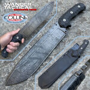Wander Tactical - Godfather knife - Moon Effect & Black Micarta - coltello custom