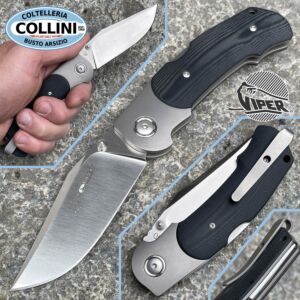 Viper - Turn knife by Silvestrelli - Titanio e G10 Black - M390 steel - V5986GB - coltello