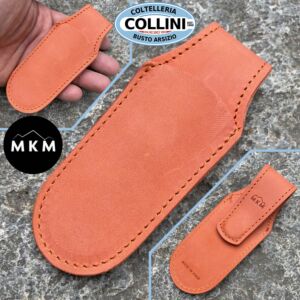MKM - Fodero da Tasca a Chiusura Magnetica - Pelle Arancione - accessori coltelli