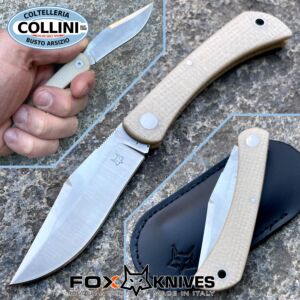 Fox - Libar SlipJoint knife - Natural Micarta - M390 steel - FX-582MI - coltello