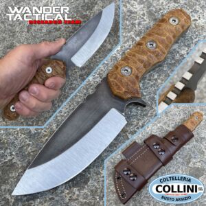 Wander Tactical - Lynx Bushman knife - Dual Tone & Brown Micarta - coltello custom