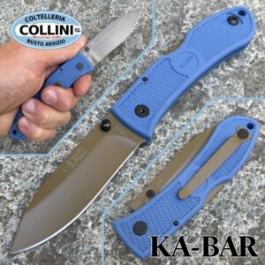 Ka-Bar - Dozier Folding Hunter knife 4062D2 - Coyote Blue Zytel Handle - coltello