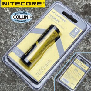 Nitecore - NL1835RX Con Plug USB-C - Batteria Ricaricabile Protetta Li-Ion 18650 3.6V 3500mAh E Power Bank