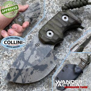 Wander Tactical - Tryceratops - Black Blood &  Micarta - COLLEZIONE PRIVATA - coltello custom