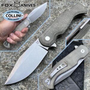 Fox - Eastwood Tiger knife by Gudy Van Poppel - Green Micarta - FX-524G - coltello