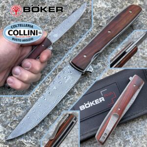 Boker Plus - Urban Trapper Cocobolo Damascus knife by Brad Zinker - 01BO176DAM - coltello chiudibile