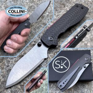 Sandrin knives - Torino knife FC - Recoil Lock - Tungsten Carbide Blade - Carbon Fiber - coltello