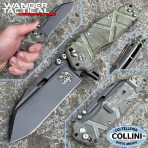 Wander Tactical - Hurricane Folder Gen.IV - DLC Green Micarta - coltello chiudibile