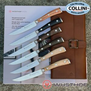 Wusthof Germany - Serie Ikon - set coltelli forgiati bistecca 6 pezzi - 1060560601 - coltelli tavola