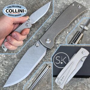 Sandrin knives - Monza Titanium knife - Recoil Lock - Tungsten Carbide Blade - coltello