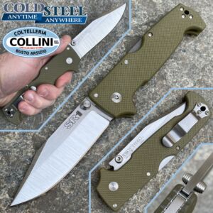 Cold Steel - SR1 Clip Point knife - S35VN - 62L OD Green G10 - coltello chiudibile
