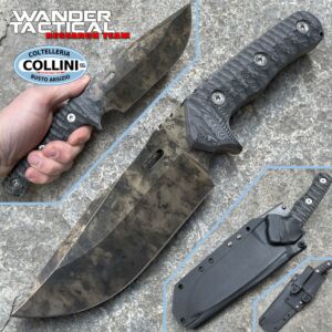 Wander Tactical - Haast Eagle 2.0 - Marble & Black Micarta - coltello custom