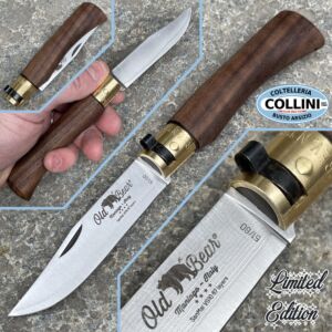 Antonini knives - Old Bear knife in Damasco SanMai VG10 a 67 layers - 19cm - noce - Limited Edition