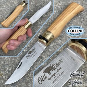 Antonini knives - Old Bear knife in Damasco SanMai VG10 a 67 layers - 21cm - ulivo - Limited Edition