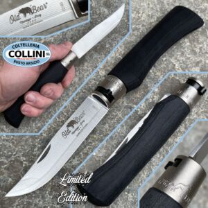 Antonini knives - Old Bear knife in Damasco SanMai VG10 a 67 layers - 23cm - multistrato black - Limited Edition