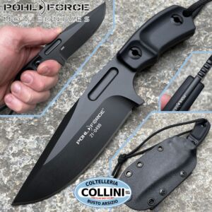 Pohl Force - Compact One BK TiNi knife - D2 steel - 6022 - coltello
