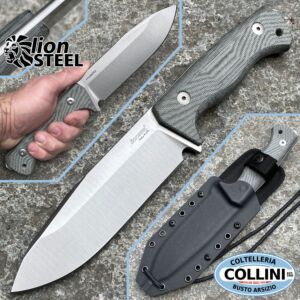 Lionsteel - T6 Knife  - K490 Satinato e Micarta Nera - T6 CVB - coltello