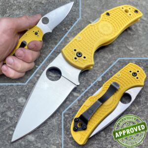 Spyderco - Native 5 Salt - FNR Yellow - C41PYL5 - COLLEZIONE PRIVATA - coltello