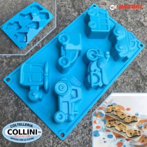 Pavoni - Fun & toys - stampo in silicone tema macchinine - FR086