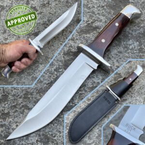 Buck - 124 Frontiersman Pakkawood 1984 Vintage knife - COLLEZIONE PRIVATA - coltello