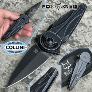 Fox - Saturn knife by D. Simonutti - Black Aluminum - FX-551ALB - coltello