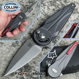 Fox - Saturn knife by D. Simonutti - Acid Stonewashed Aluminum - FX-551ALG - coltello