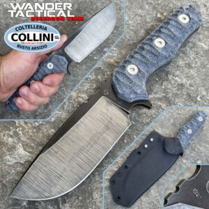 Wander Tactical - Lynx DT Knife - Raw & Black Micarta - Coltello Custom