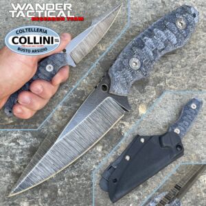 Wander Tactical - Barracuda knife - Raw & Black Micarta - coltello custom