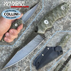 Wander Tactical - Barracuda knife - Ice Brush & Black Micarta - coltello custom