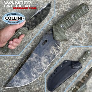 Wander Tactical - Haast Eagle 2.0 knife - Marble & Green Micarta - coltello custom