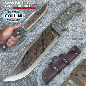 Wander Tactical - Dimorphodon Rambo knife - Black Blood & Black Micarta - Limited Edition