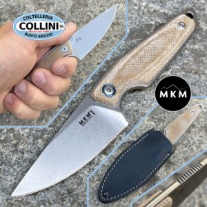 MKM - Makro 1 knife Drop by Vox - Natural Micarta - MK MA01-NC - coltello