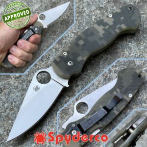 Spyderco - Paramilitary knife - G10 Camo - C81GPCMO - COLLEZIONE PRIVATA - coltello