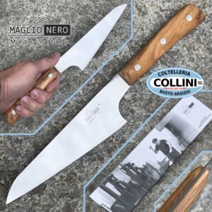 acciaio inox coltello da cucina da 21,5 cm Herder Solingen in legno di faggio/coltello da burro 