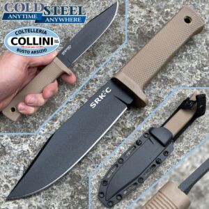 Cold Steel - SRK Compact Tan - Survival Rescue Knife - 49LCKD-DTBK - coltello