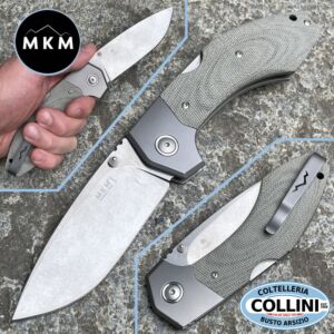 MKM - Hero Knife by Tommaso Rumici - Titanio e Micarta Verde - MK-HR-GCT - coltello