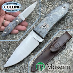 Maserin - AM22 Knife by Attilio Morotti - Radica Blu - 923/RB - coltello