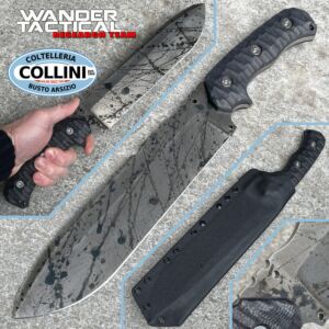 Wander Tactical - Godfather knife - Black Blood & Black Micarta - coltello custom