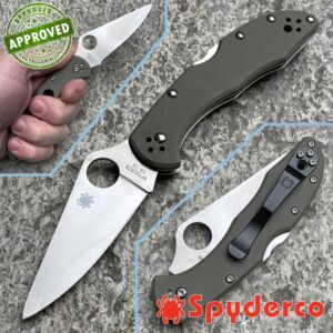 Spyderco - Delica 4 Knife - G10 Foliage Green - C11GPFG - COLLEZIONE PRIVATA - coltello