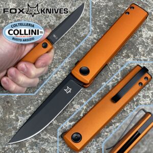 Fox - Chnops knife by Gobbato - FX-543ALG - Becut e Alluminio Arancione - coltello