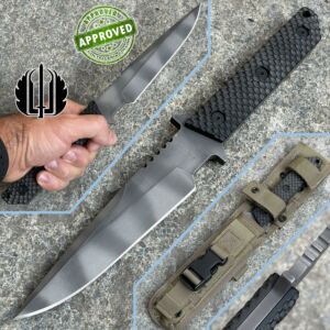 Strider Knives - 2010 Tiger Stripe BG Gunner Grip Black G10 - COLLEZIONE PRIVATA - coltello