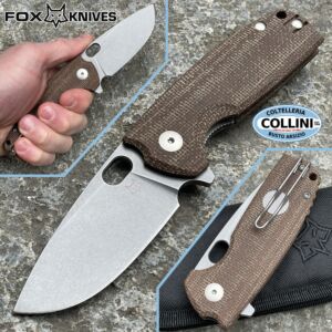 Fox - Core knife by Vox - FX-604MBR - Elmax & Brown Micarta - coltello
