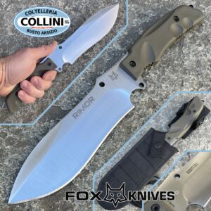 Fox - Rimor Knife - V-TOKU2 SanMai Steel - Special Edition - OD Green - FX-9CM07OD-CC - coltello