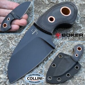 Boker Plus - Gnome Neck Knife by Vox - All Black Copper - 02BO084 - coltello da collo