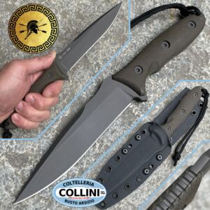 Spartan Blades - Moros Knife - Kydex, DLC Flat Black and Green Micarta - SB53BKGRKYBK - coltello