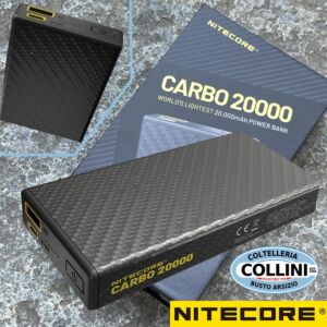 Nitecore - CARBO 20000 - Power Bank 20000mAh 20W ultraleggero - powerbank