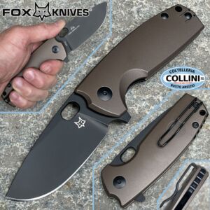 Fox - Core knife by Vox - FX-604 ALBR - Elmax & Brown Aluminum - coltello